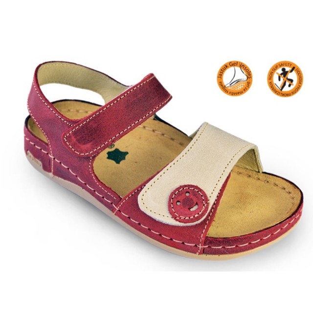 LEON DEČIJE SANDALE 802 CRVENE